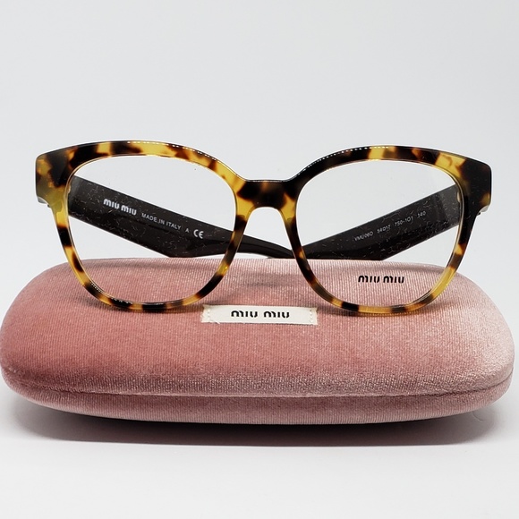 Miu Miu Rx Eyeglasses Cat eye Shinny Crystals - Picture 4 of 8